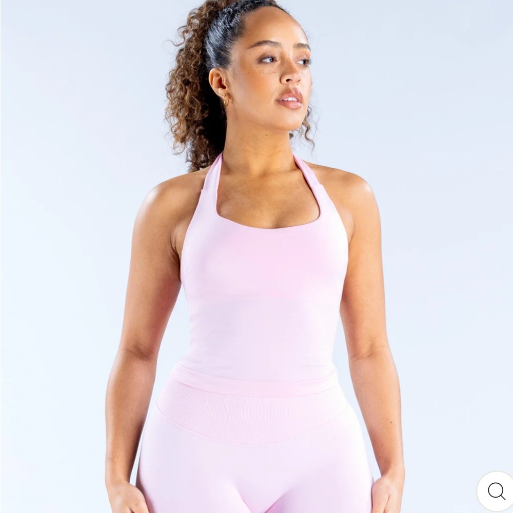 DFYNE halter top pink